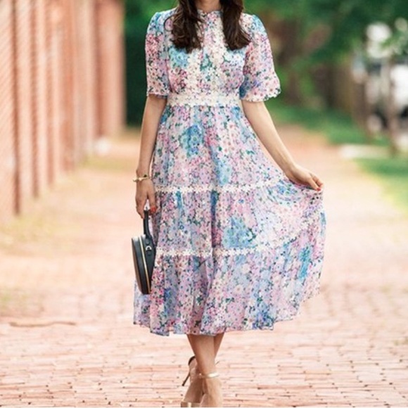 ⭐️Kate Spade Daisy Garden Silk Dress⭐️ - Picture 3 of 6